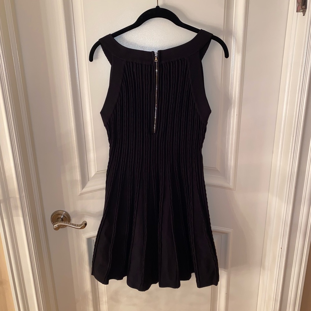 Milly Black Fit-and-Flare Mini Dress - Picture 5 of 7